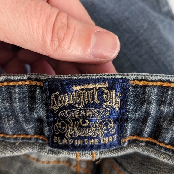 Cowgirl Up Boot Cut Jeans Sz 14/W33 - Picture 13 of 15